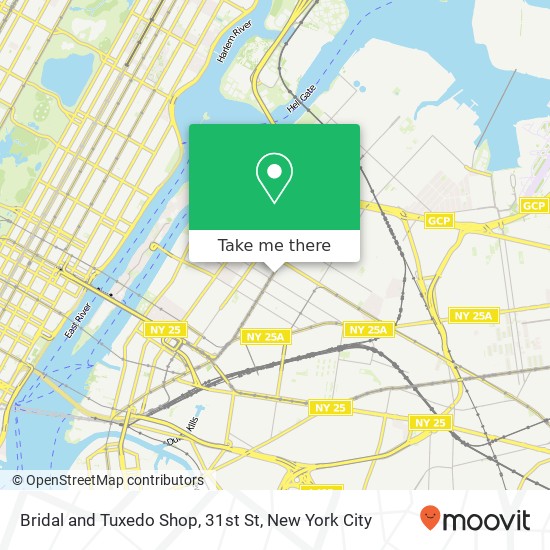 Mapa de Bridal and Tuxedo Shop, 31st St