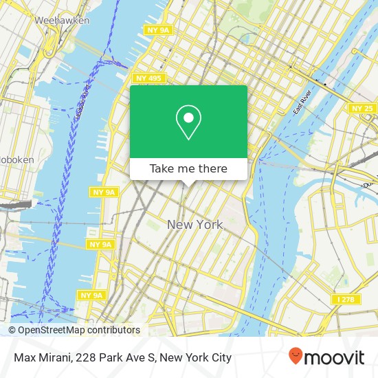 Mapa de Max Mirani, 228 Park Ave S