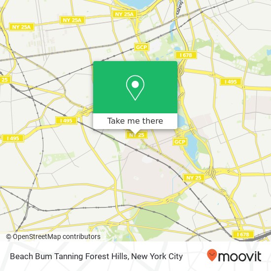 Mapa de Beach Bum Tanning Forest Hills