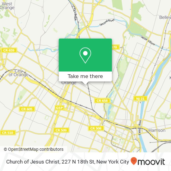 Church of Jesus Christ, 227 N 18th St map