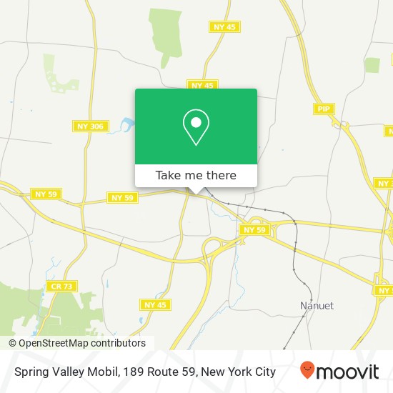 Mapa de Spring Valley Mobil, 189 Route 59