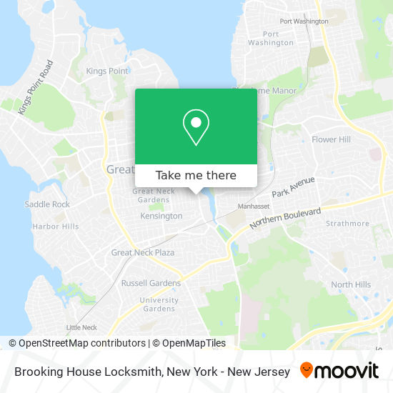 Mapa de Brooking House Locksmith