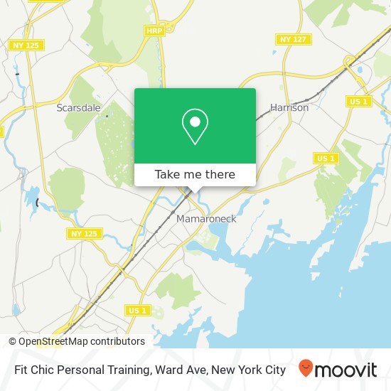 Mapa de Fit Chic Personal Training, Ward Ave