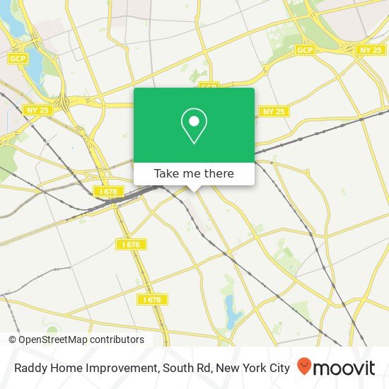 Raddy Home Improvement, South Rd map