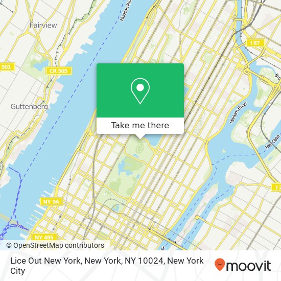 Lice Out New York, New York, NY 10024 map