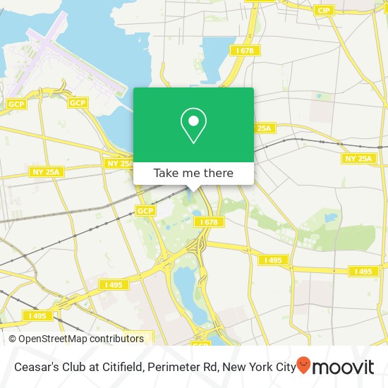 Mapa de Ceasar's Club at Citifield, Perimeter Rd