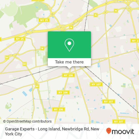 Garage Experts - Long Island, Newbridge Rd map