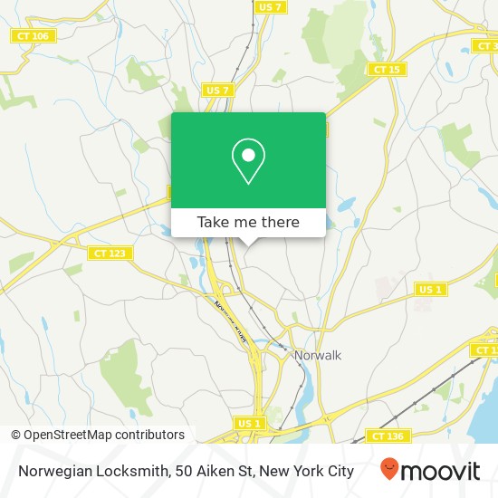 Norwegian Locksmith, 50 Aiken St map