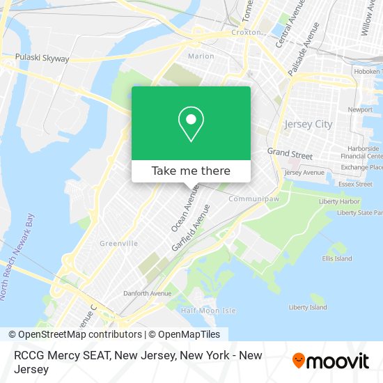 Mapa de RCCG Mercy SEAT, New Jersey