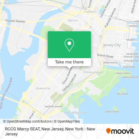RCCG Mercy SEAT, New Jersey map