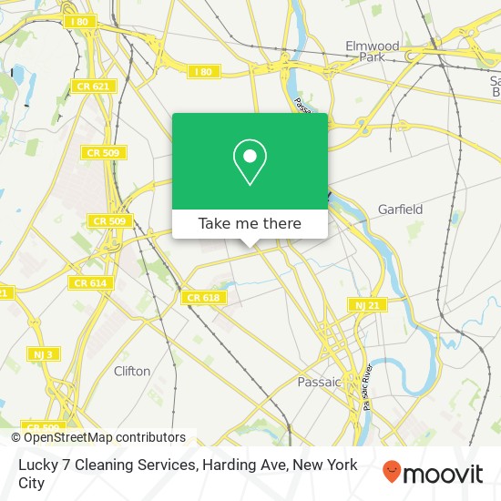 Lucky 7 Cleaning Services, Harding Ave map