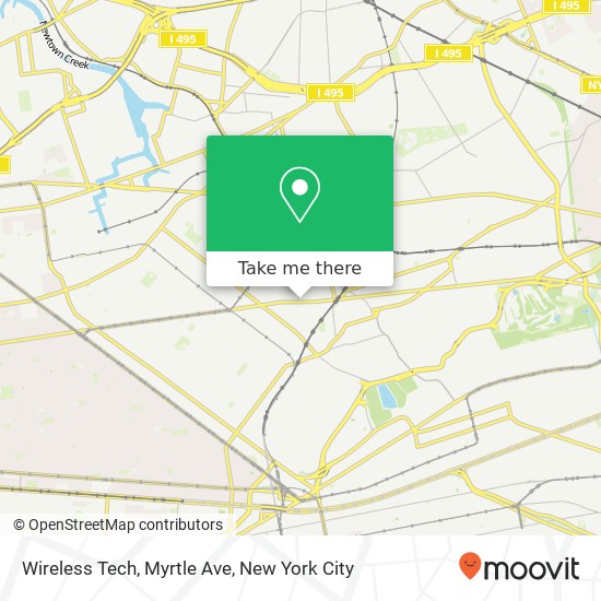 Mapa de Wireless Tech, Myrtle Ave