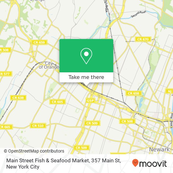Mapa de Main Street Fish & Seafood Market, 357 Main St