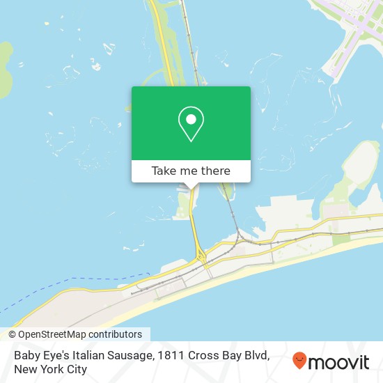 Mapa de Baby Eye's Italian Sausage, 1811 Cross Bay Blvd