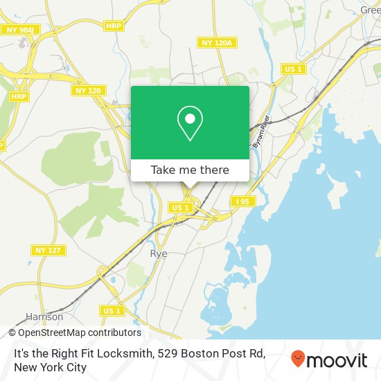 Mapa de It's the Right Fit Locksmith, 529 Boston Post Rd