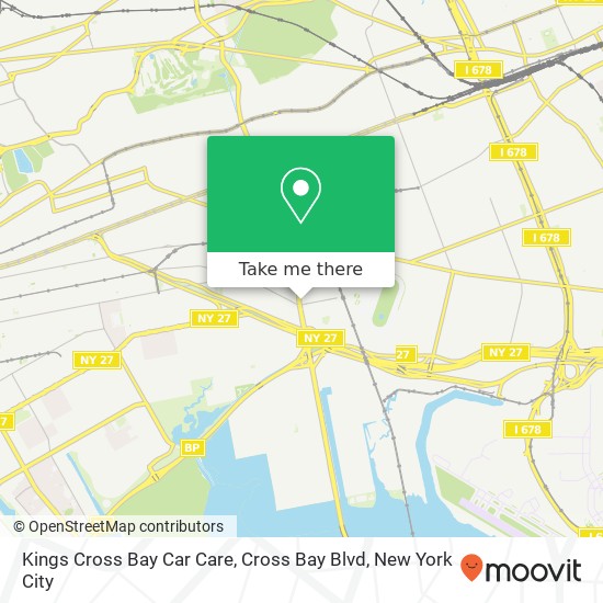 Mapa de Kings Cross Bay Car Care, Cross Bay Blvd