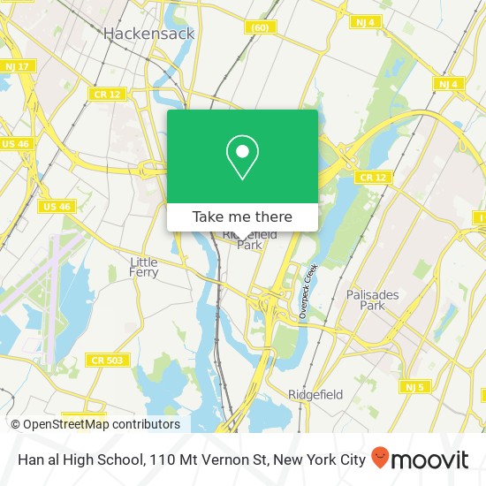 Han al High School, 110 Mt Vernon St map