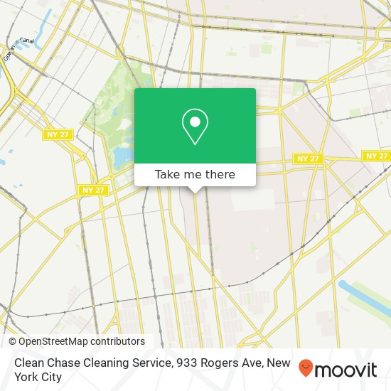 Mapa de Clean Chase Cleaning Service, 933 Rogers Ave