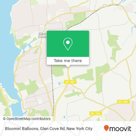 Bloomin' Balloons, Glen Cove Rd map