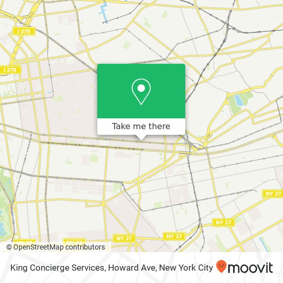 Mapa de King Concierge Services, Howard Ave