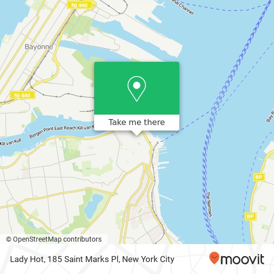 Mapa de Lady Hot, 185 Saint Marks Pl