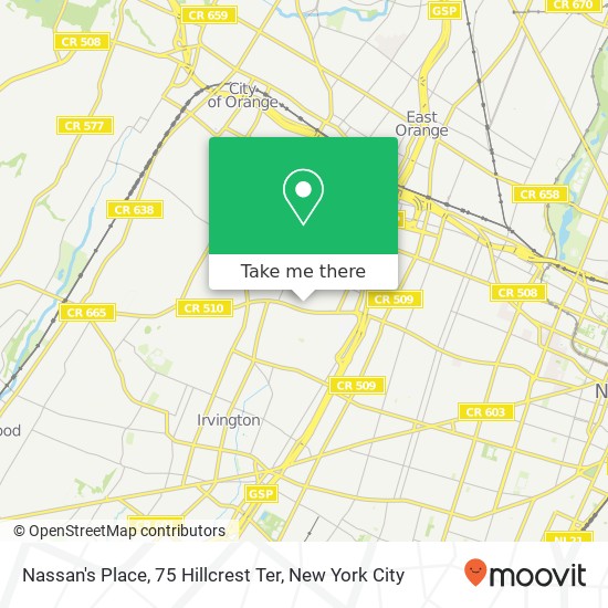 Mapa de Nassan's Place, 75 Hillcrest Ter