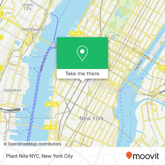 Plant Nite NYC map