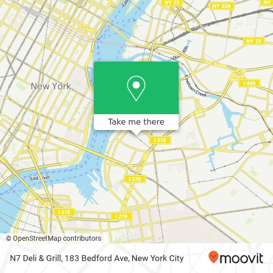 N7 Deli & Grill, 183 Bedford Ave map