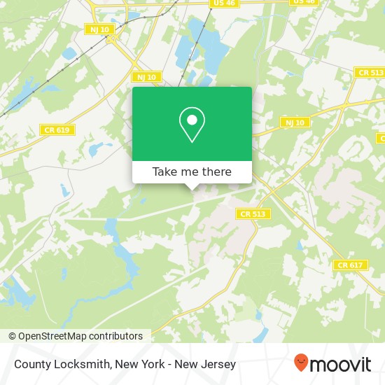 County Locksmith, 65 Park Ave map