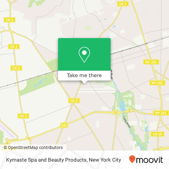 Kymaste Spa and Beauty Products map
