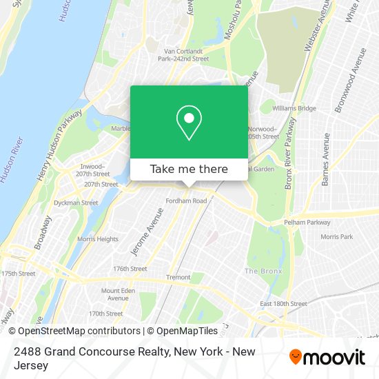 2488 Grand Concourse Realty map