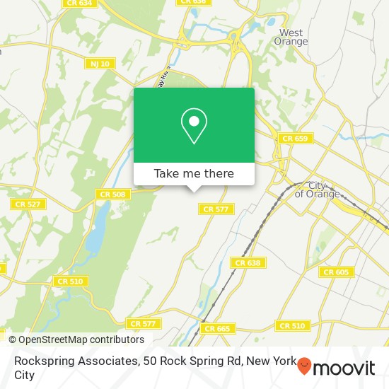 Rockspring Associates, 50 Rock Spring Rd map