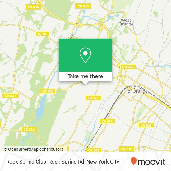 Mapa de Rock Spring Club, Rock Spring Rd