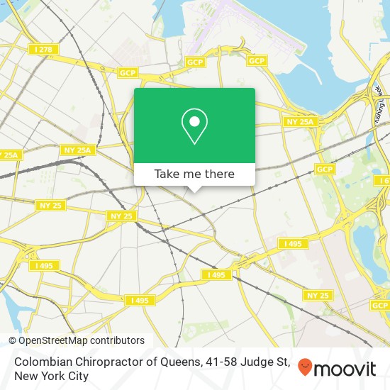 Mapa de Colombian Chiropractor of Queens, 41-58 Judge St