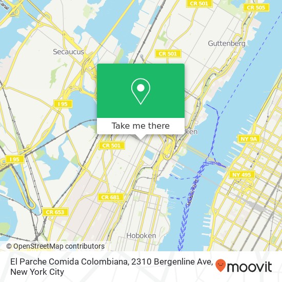 El Parche Comida Colombiana, 2310 Bergenline Ave map