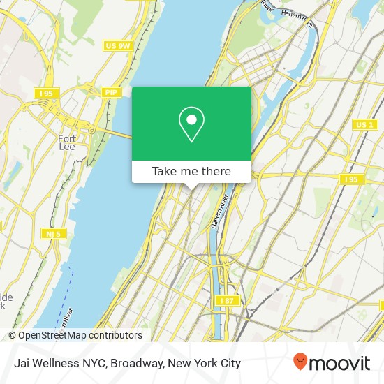 Jai Wellness NYC, Broadway map