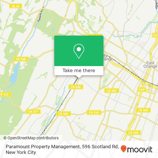 Mapa de Paramount Property Management, 596 Scotland Rd