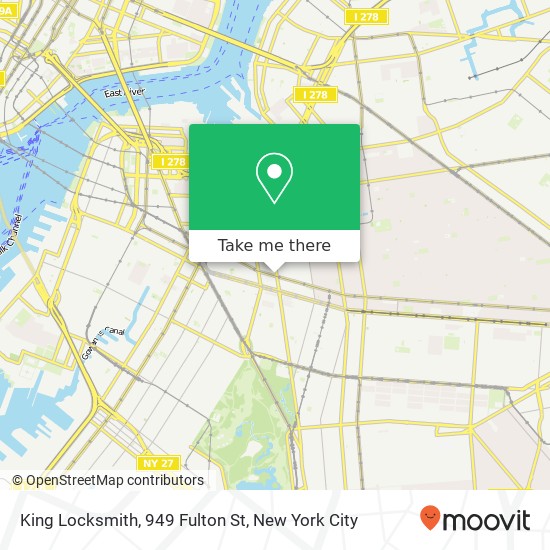 Mapa de King Locksmith, 949 Fulton St