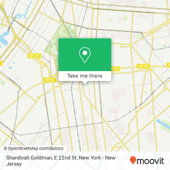 Mapa de Shandoah Goldman, E 22nd St