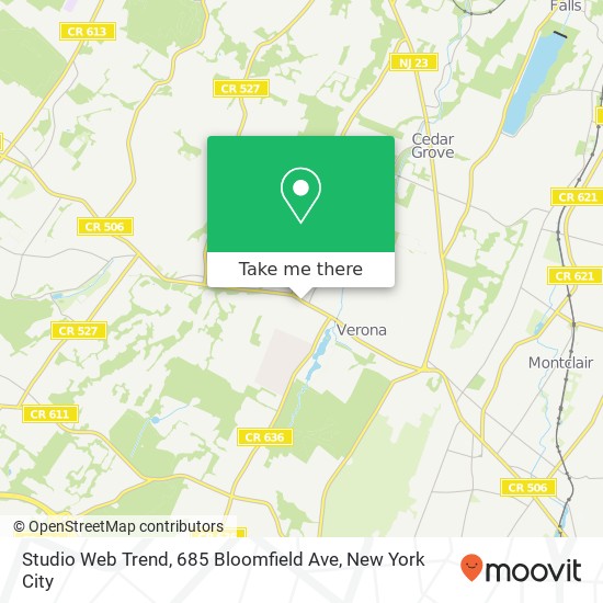 Studio Web Trend, 685 Bloomfield Ave map