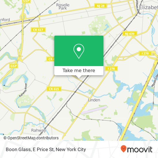 Mapa de Boon Glass, E Price St