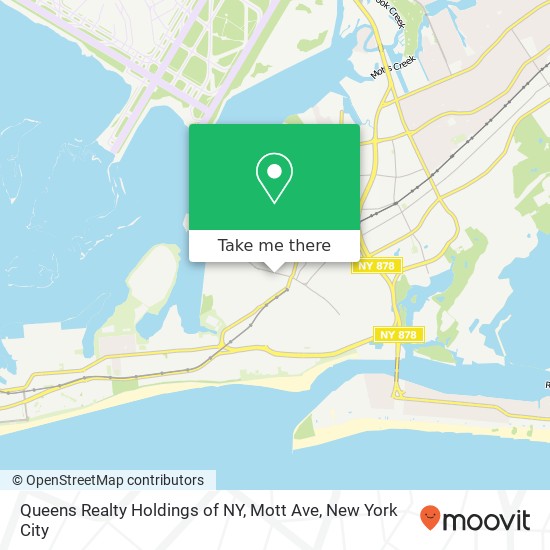 Mapa de Queens Realty Holdings of NY, Mott Ave