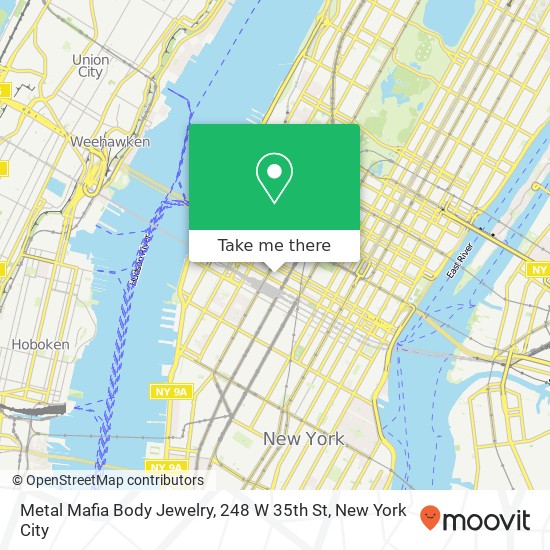 Metal Mafia Body Jewelry, 248 W 35th St map