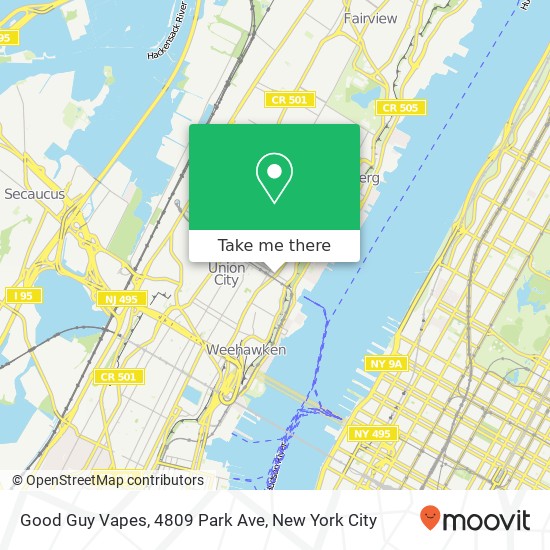 Good Guy Vapes, 4809 Park Ave map