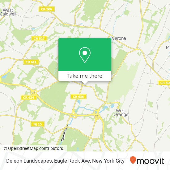 Mapa de Deleon Landscapes, Eagle Rock Ave