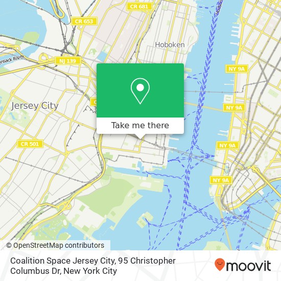 Coalition Space Jersey City, 95 Christopher Columbus Dr map