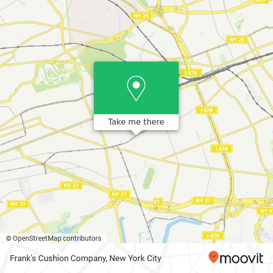Mapa de Frank's Cushion Company