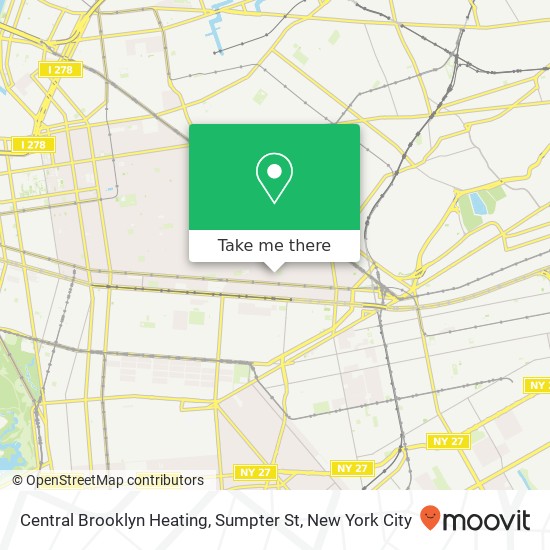 Mapa de Central Brooklyn Heating, Sumpter St