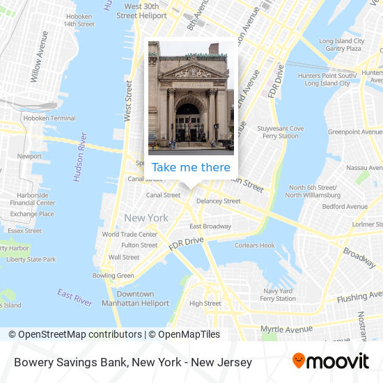 Bowery Savings Bank map