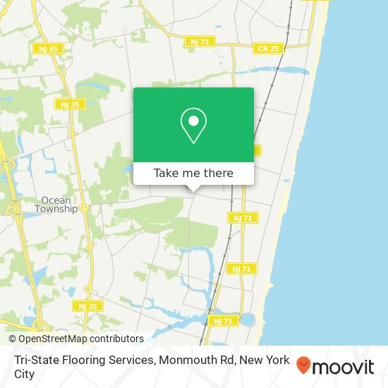 Tri-State Flooring Services, Monmouth Rd map